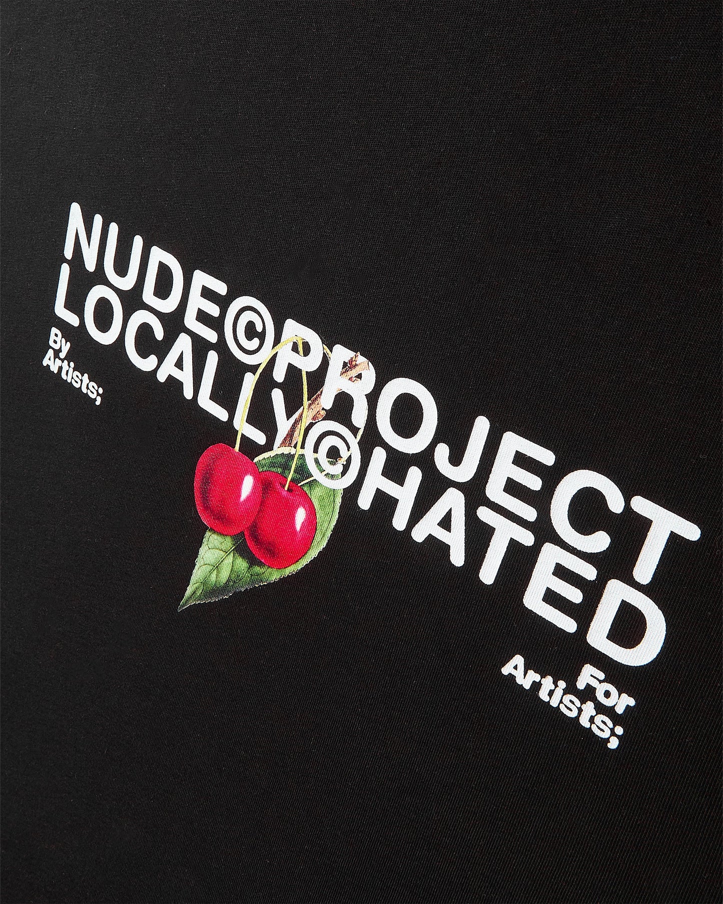 Locally Hated Cherry Tee Black