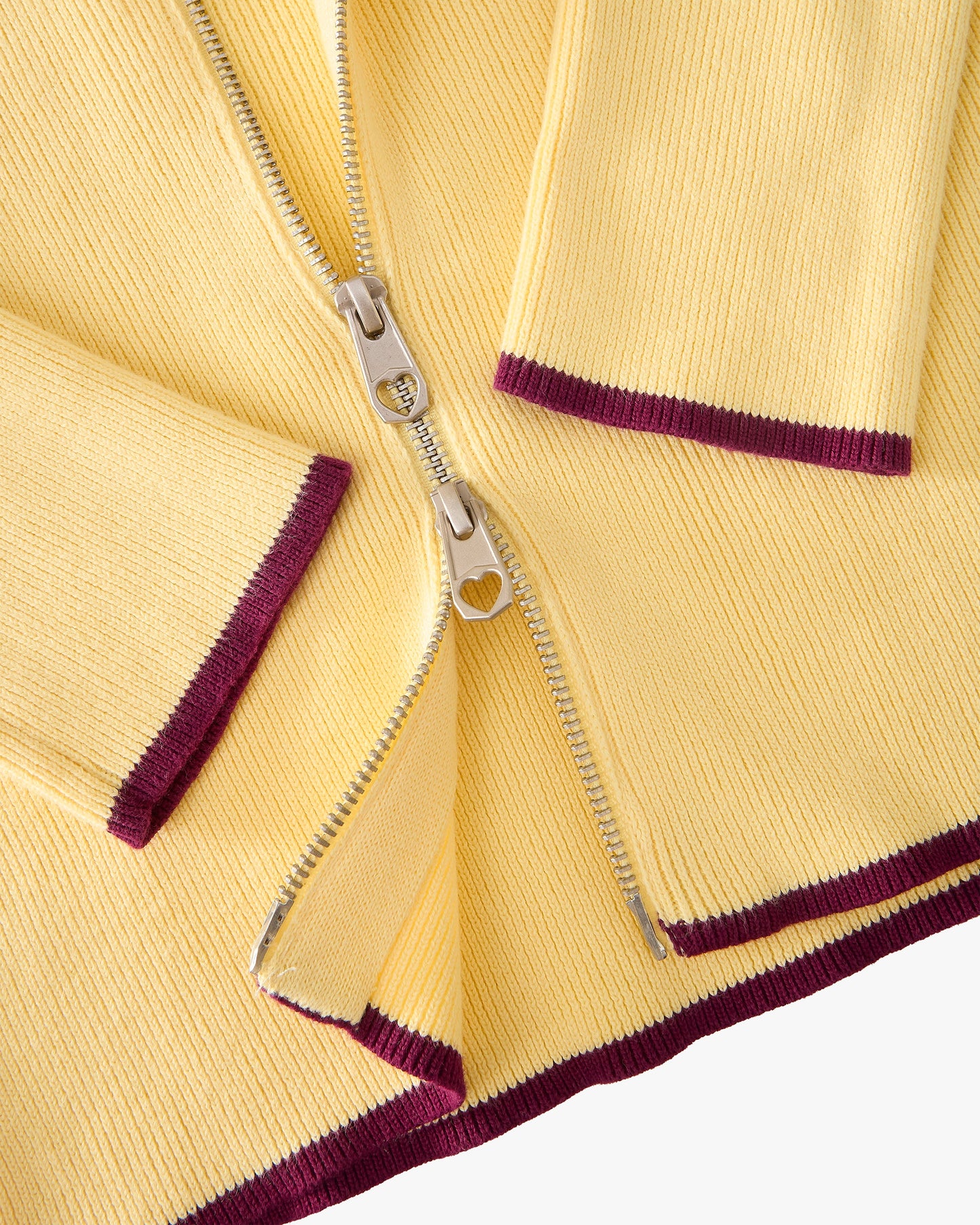 Kiddo Full-Zip Knit Yellow