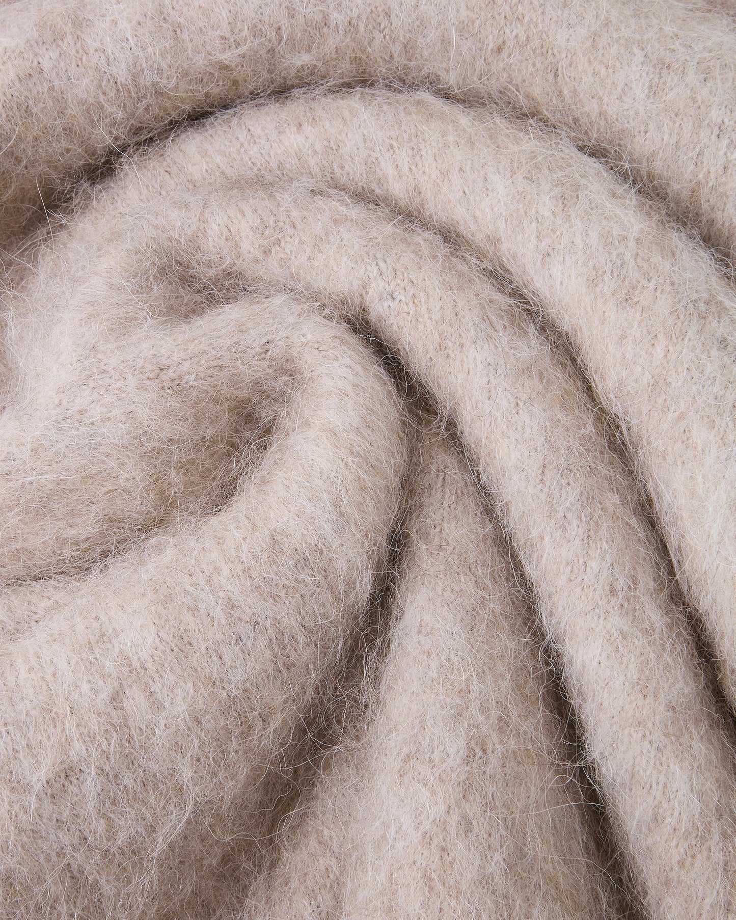 Alpachino Zip-Up Knit Beige