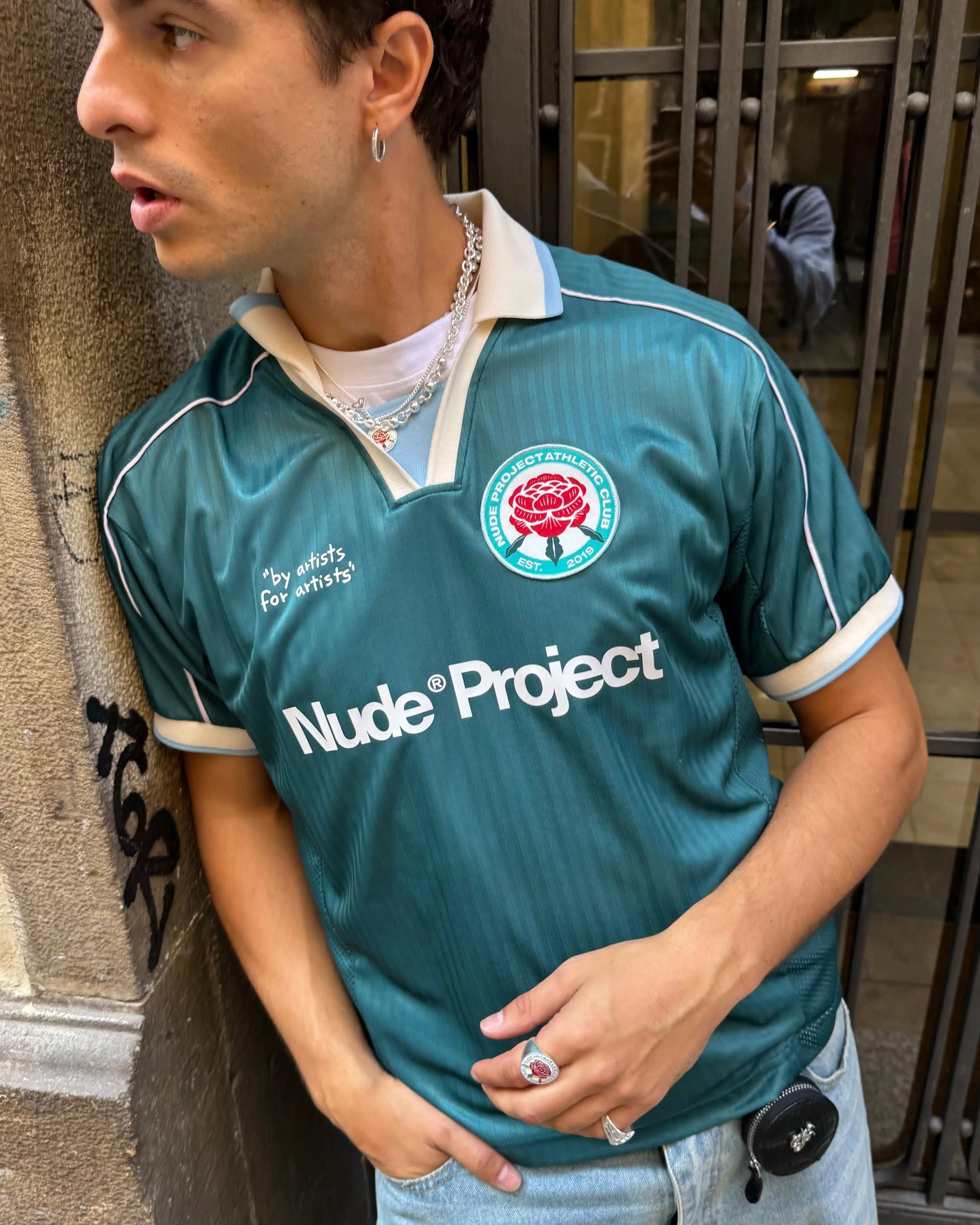 Basic Football Tee Green