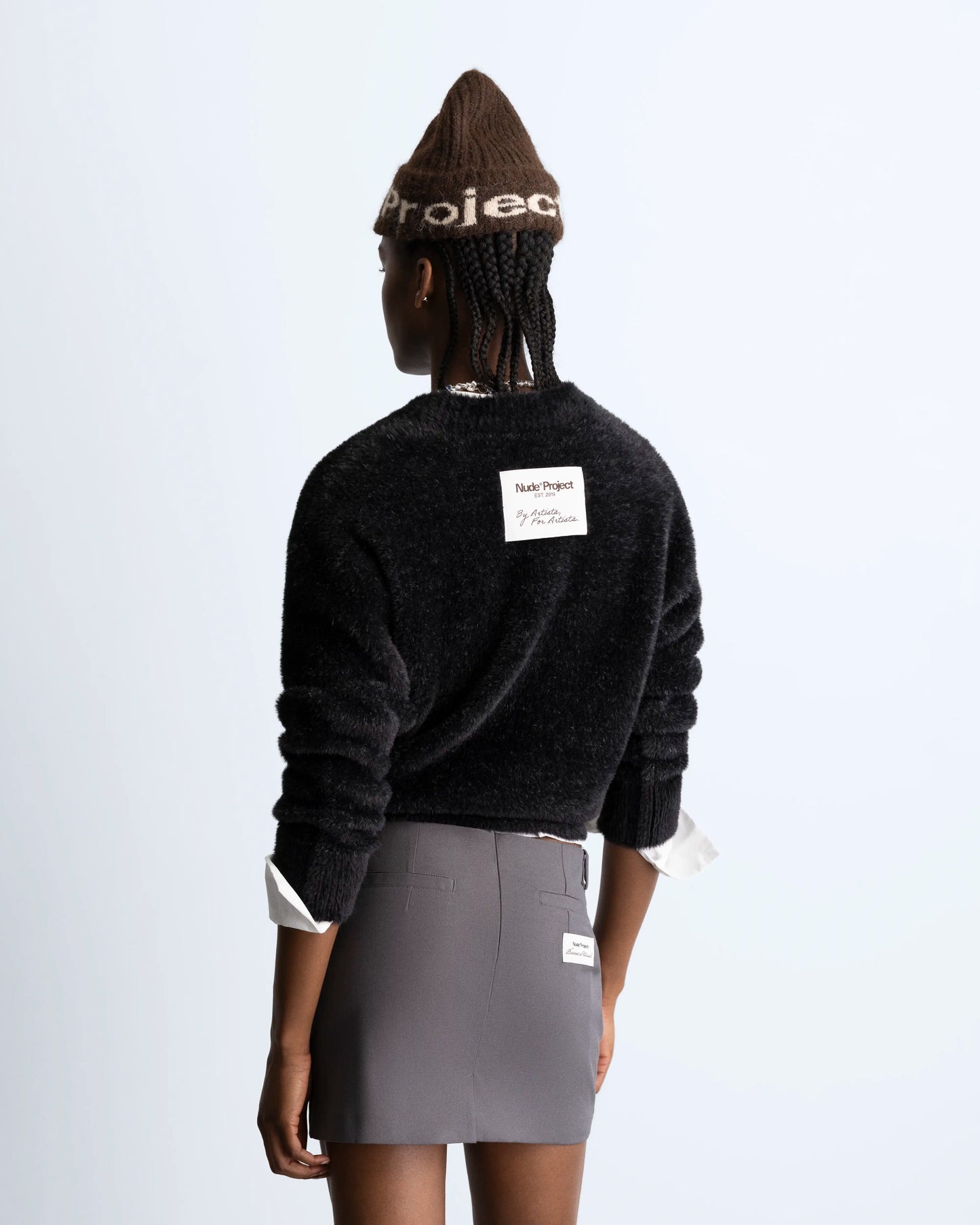 Gradient Cozy Sweater Black