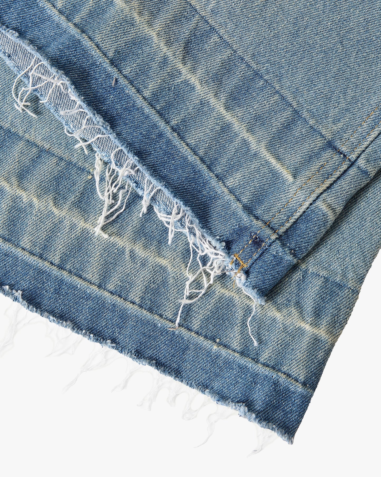 Old Baggy Denim Shorts Flower