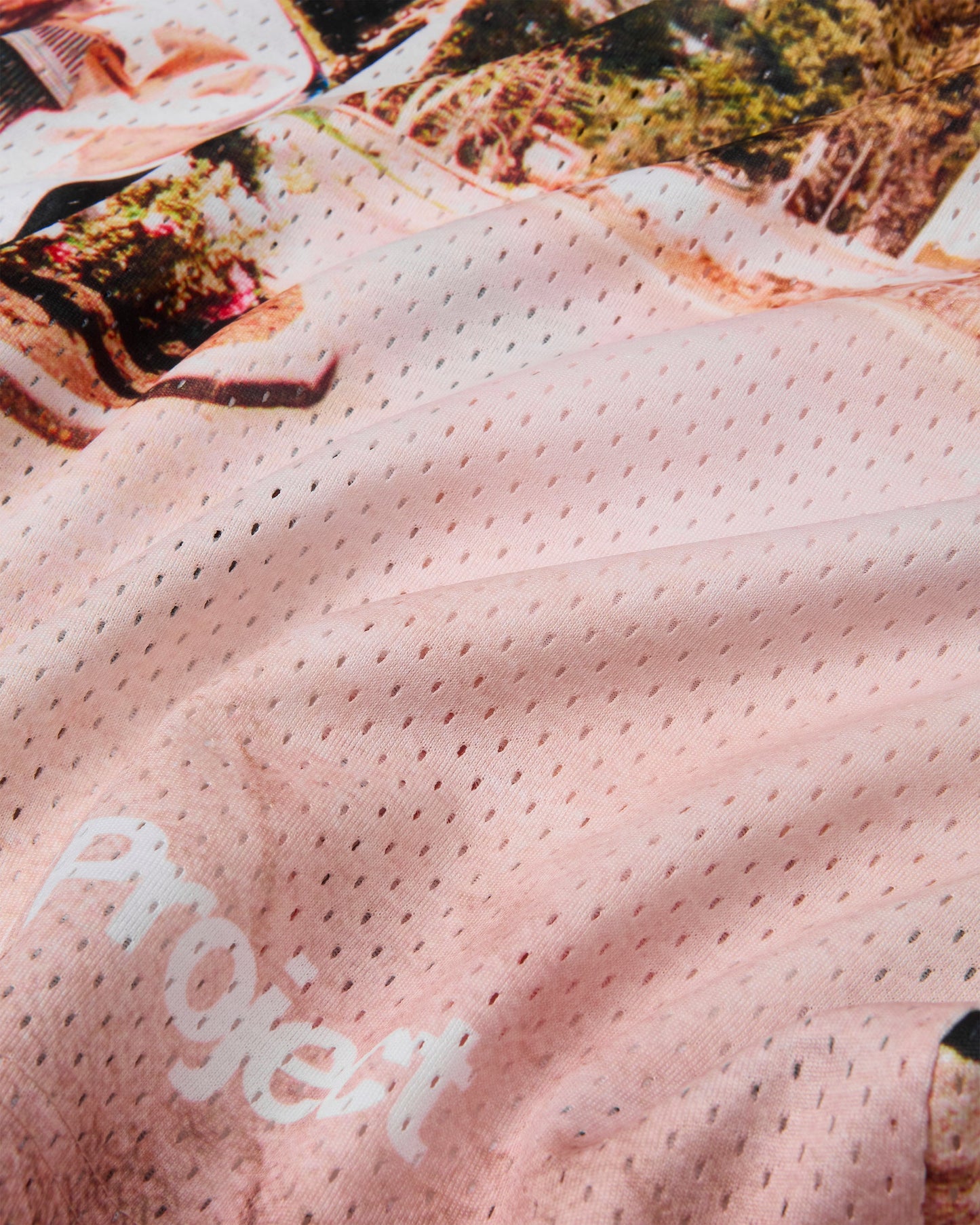 Photographic Mesh Short