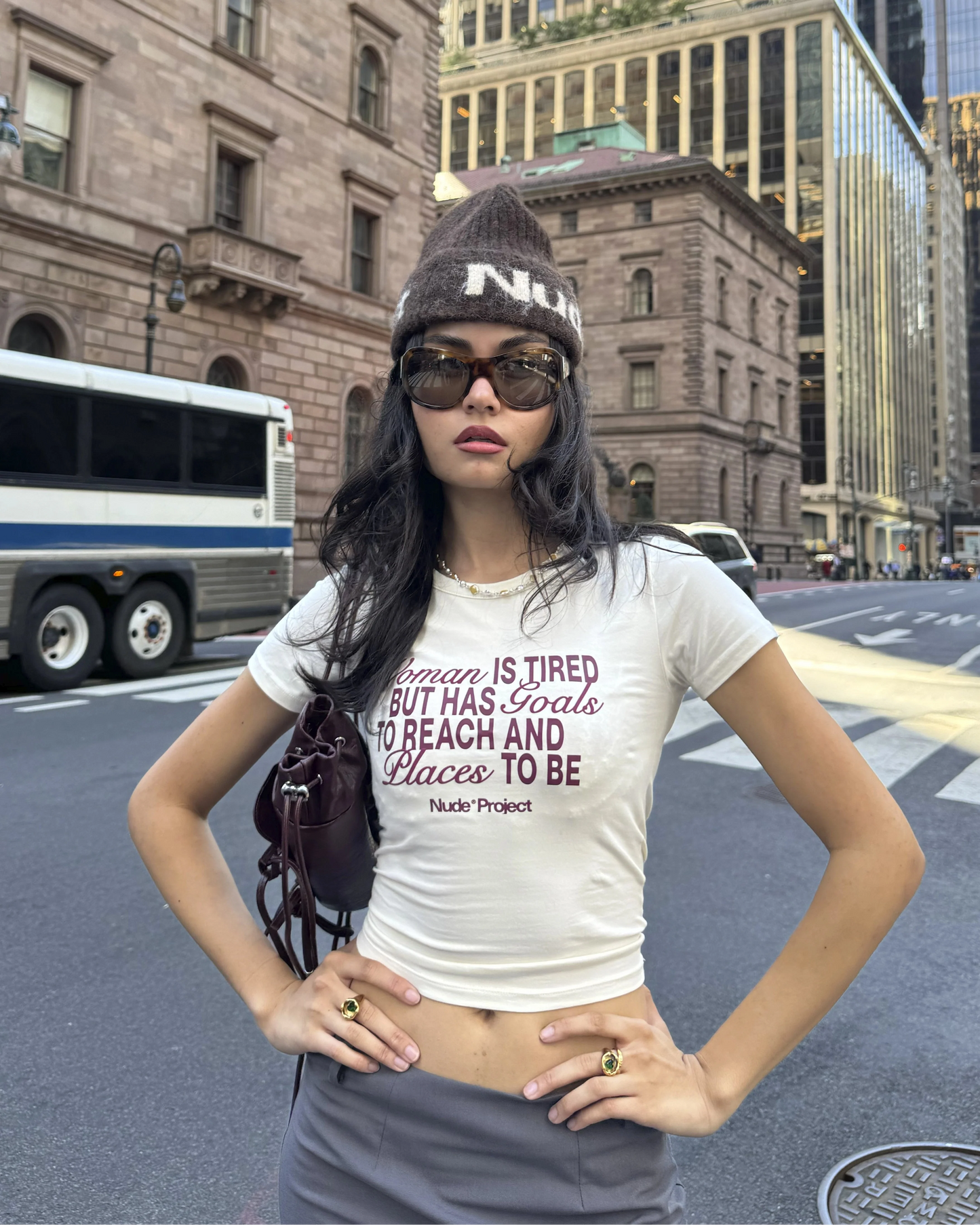 Goals Baby Tee White