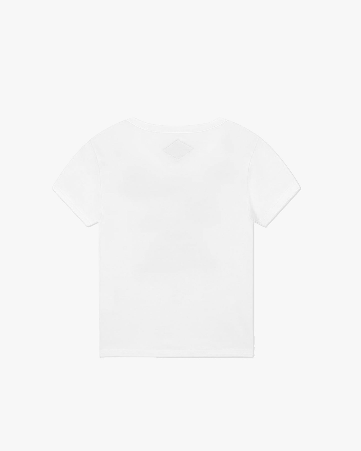 9-5 Baby Tee White
