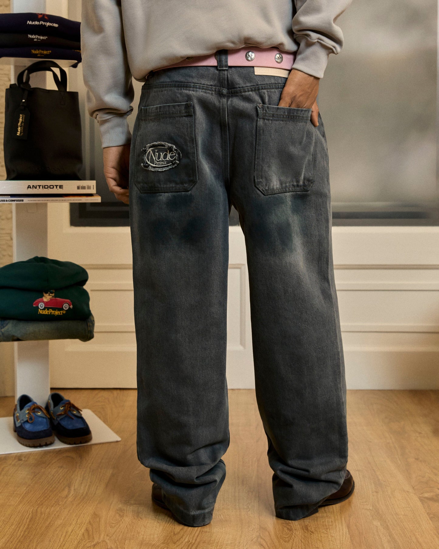 Wasted Jeans Washed Green