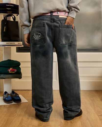 Wasted Jeans Washed Green