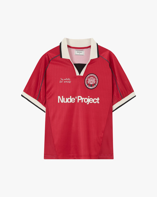 Basic Football Tee Red