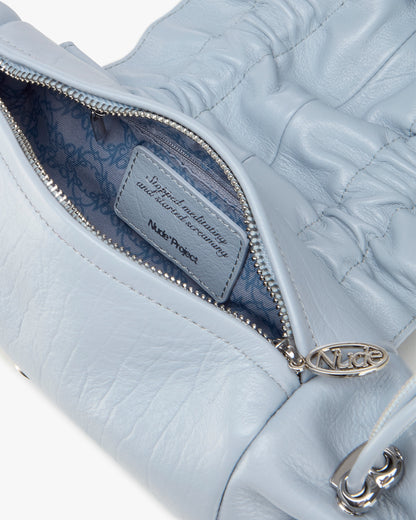 Oyster Leather Bag Blue