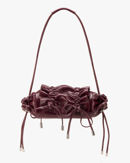 Oyster Leather Bag Berry