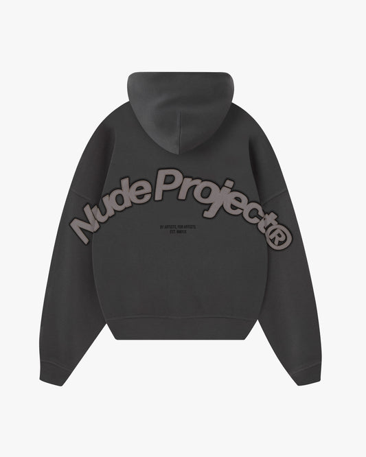 Beast Zip-Up Hoodie Ash