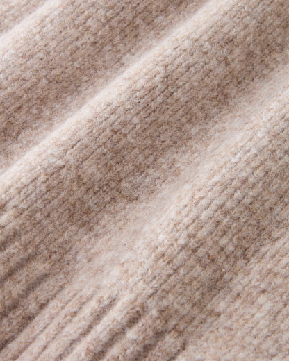 Sweet Zip-up Knit Beige