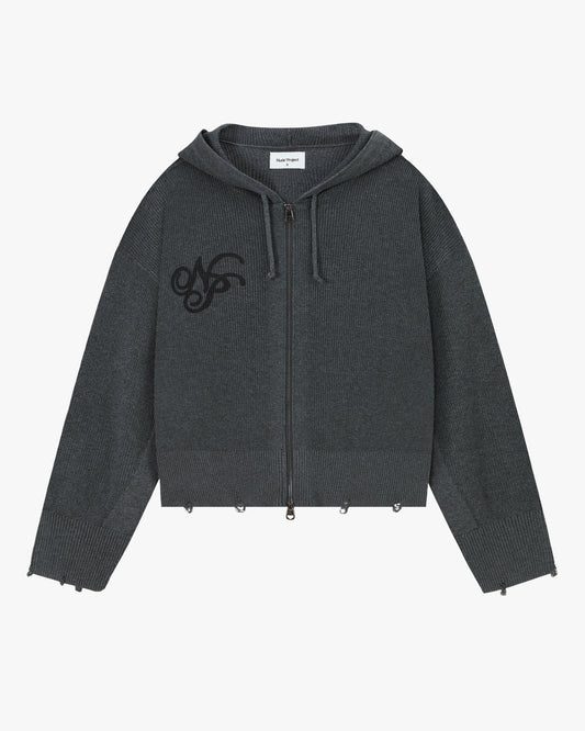 Besito Knit Zip-Up Black