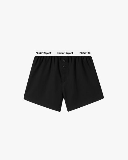 Boxer Poplin Black/White 2xPack