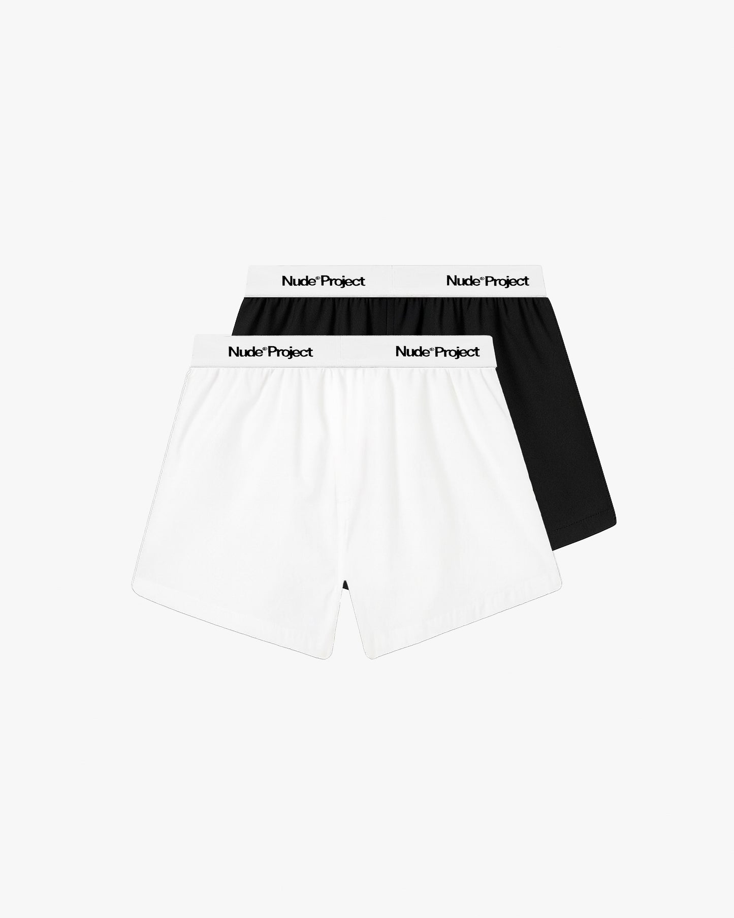 Boxer Poplin Black/White 2xPack