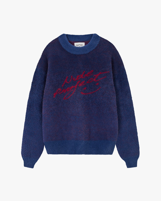Gradient Cozy Sweater Navy