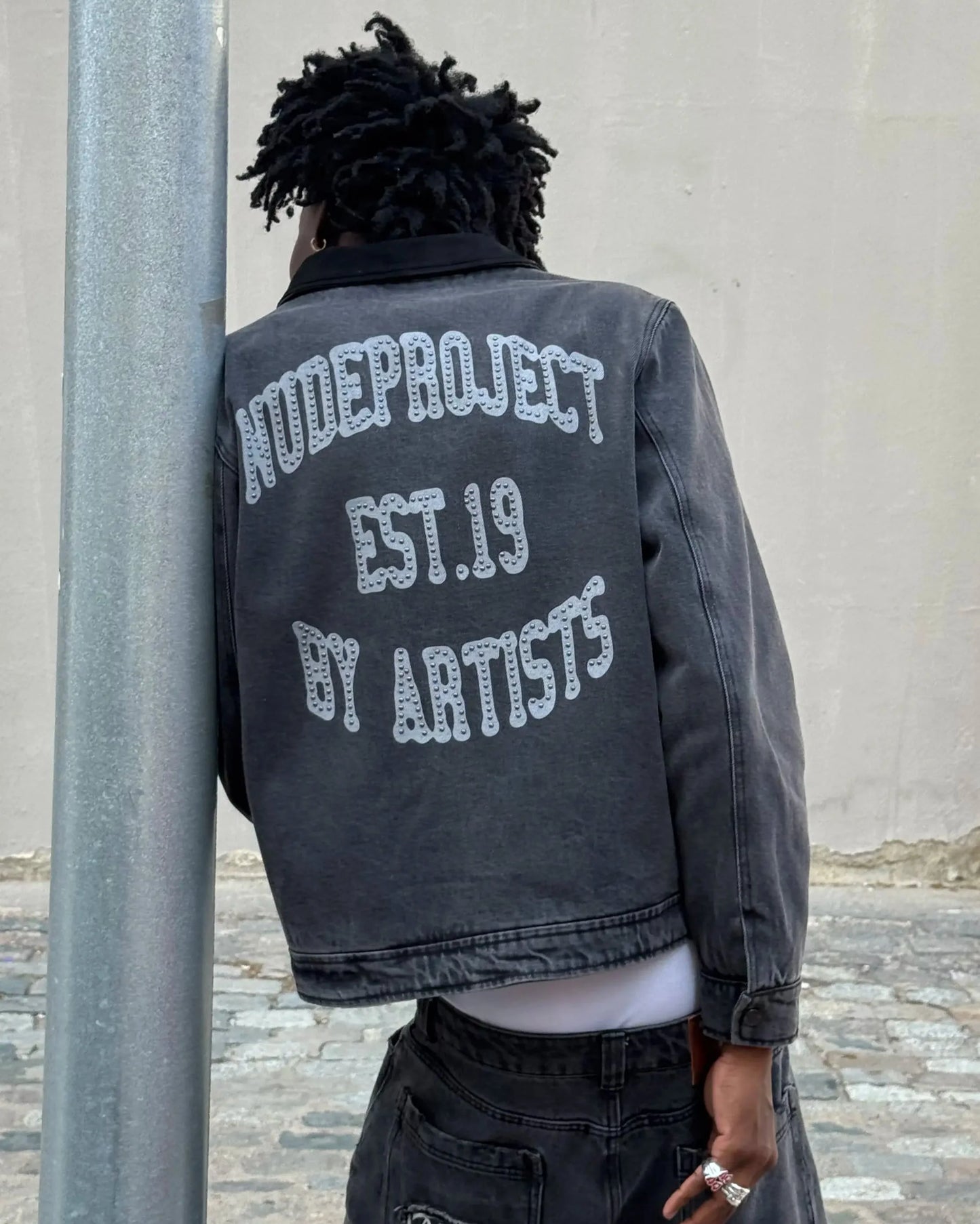 Trucker Denim Jacket Black