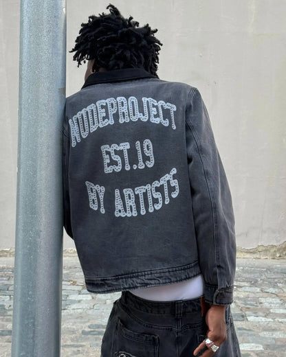 Trucker Denim Jacket Black