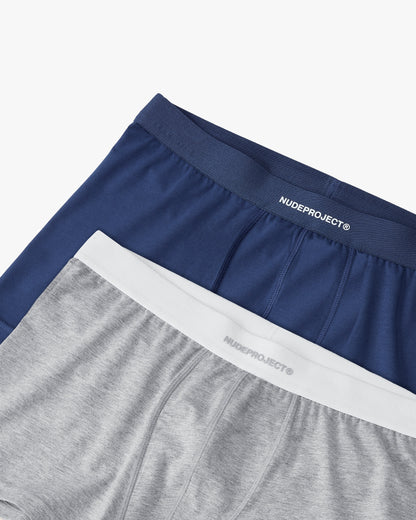 Jake Boxer Grey/Navy 2Xpack