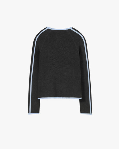 Suave Quarter-Zip Knit Grey