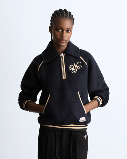 Teddy Quarter-Zip Polar Black