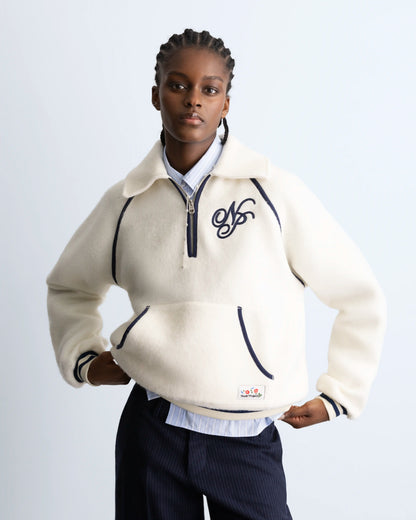 Teddy Quarter-Zip Polar Marshmallow