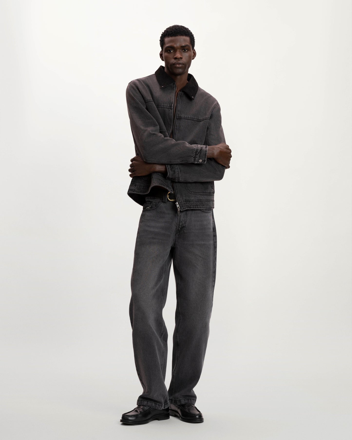 Trucker Denim Jacket Black