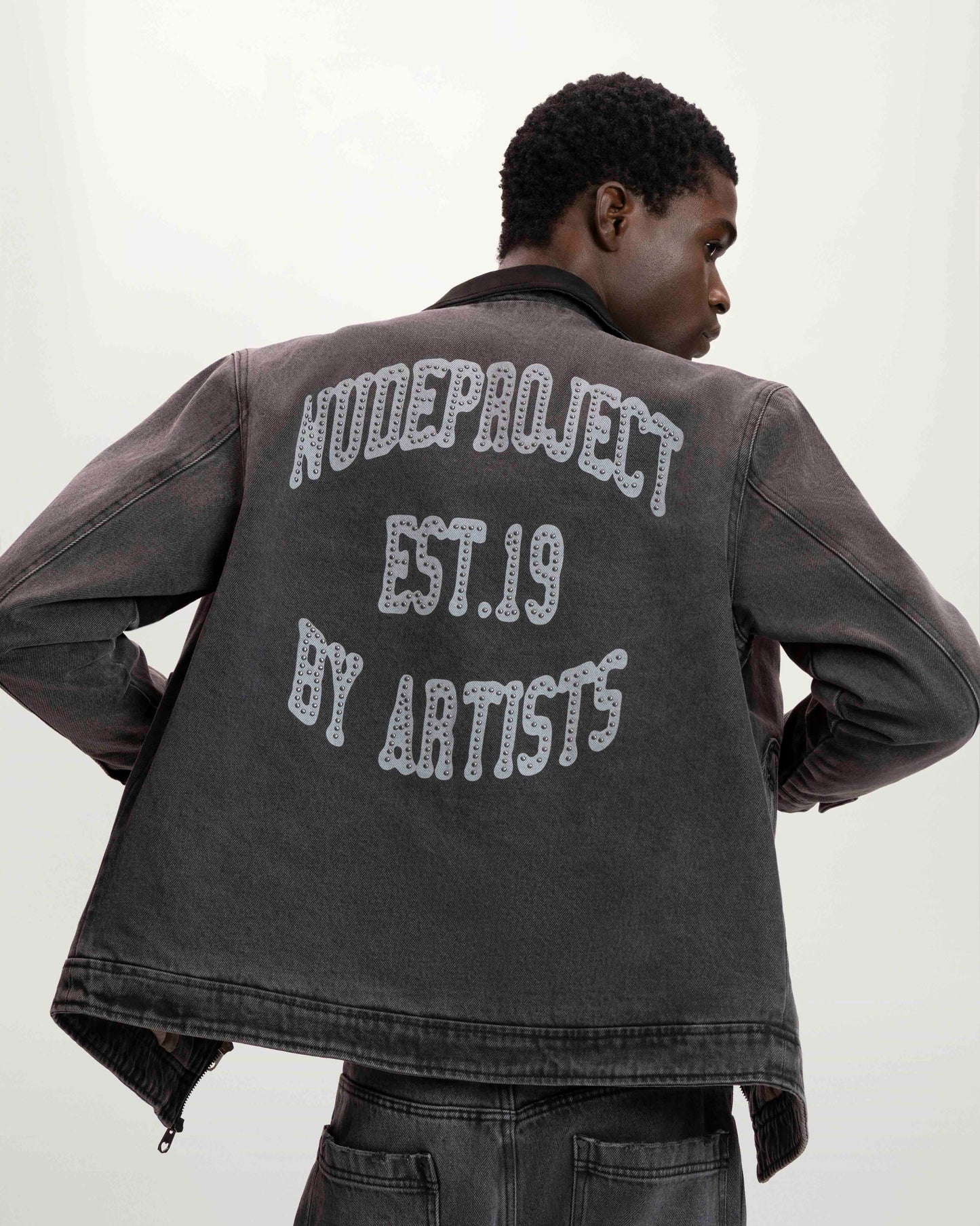 Trucker Denim Jacket Black