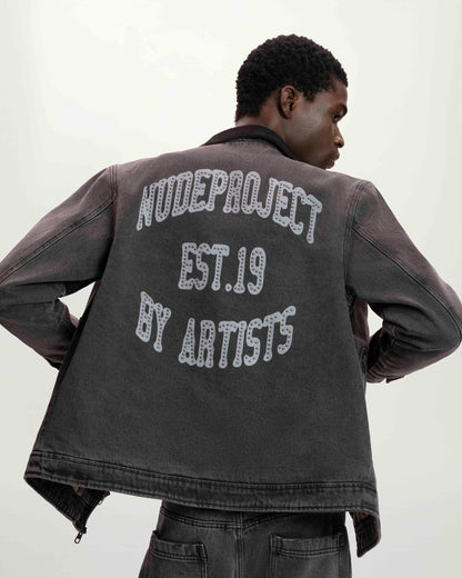 Trucker Denim Jacket Black