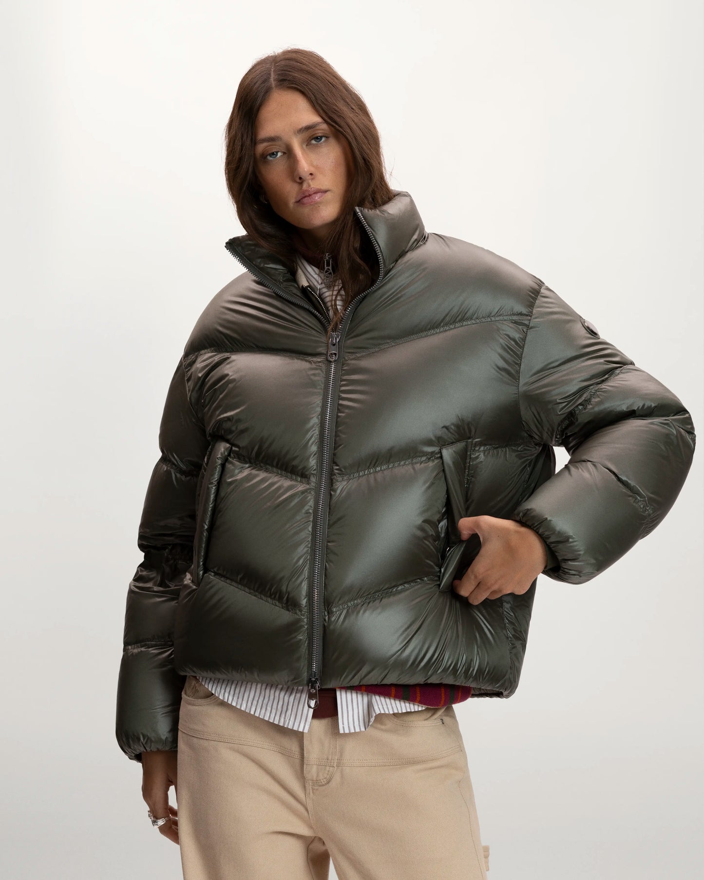 Real Down Og Puffer Jacket Green