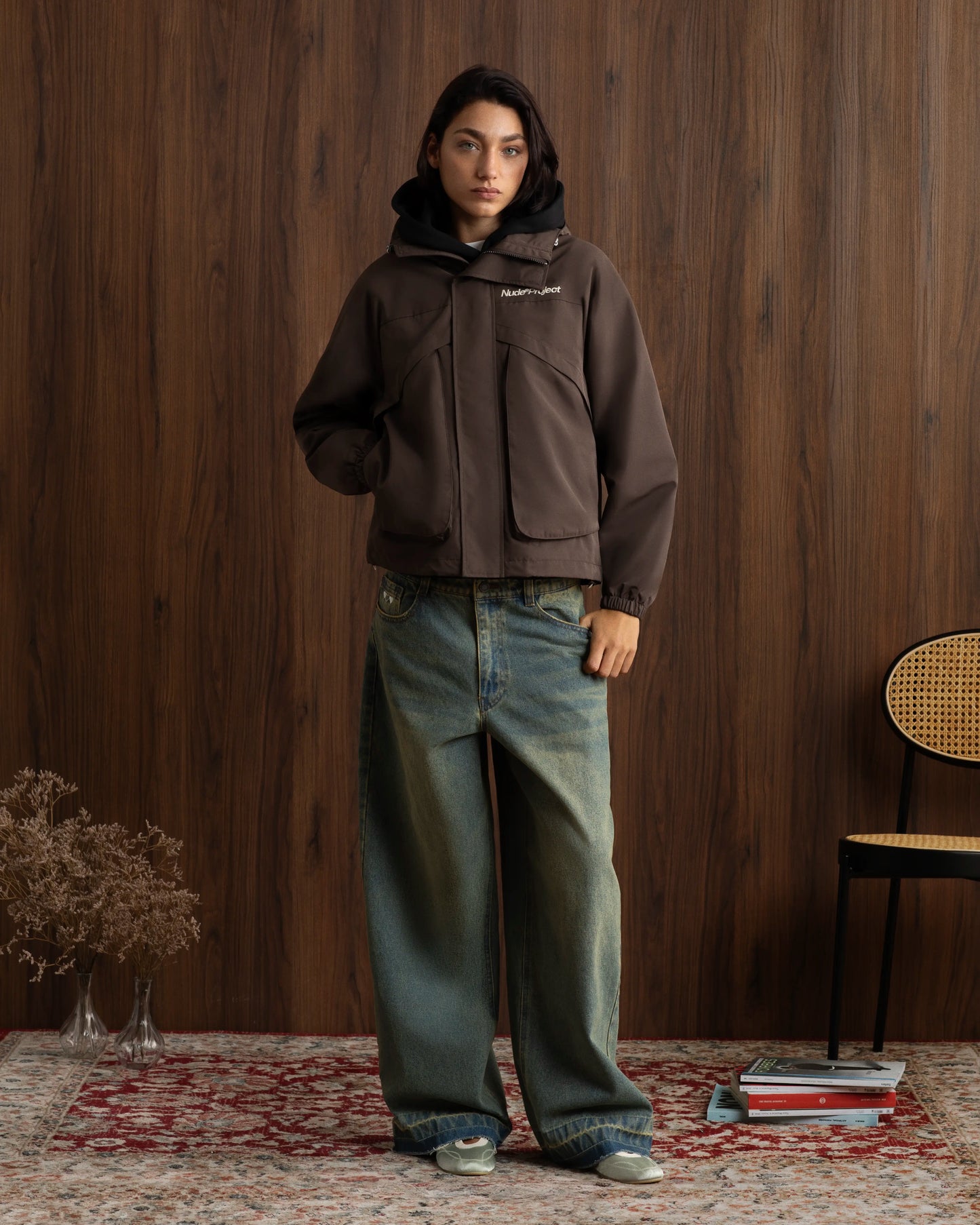 Milestones Windbreaker Jacket Brown