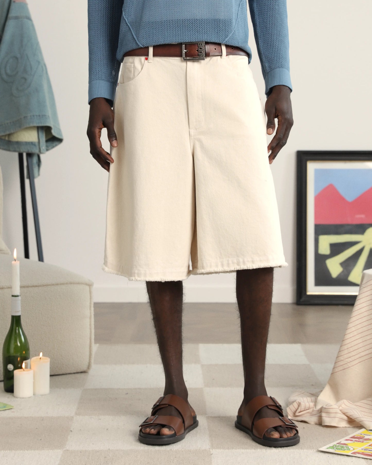 Apple Crew Denim Shorts Raw