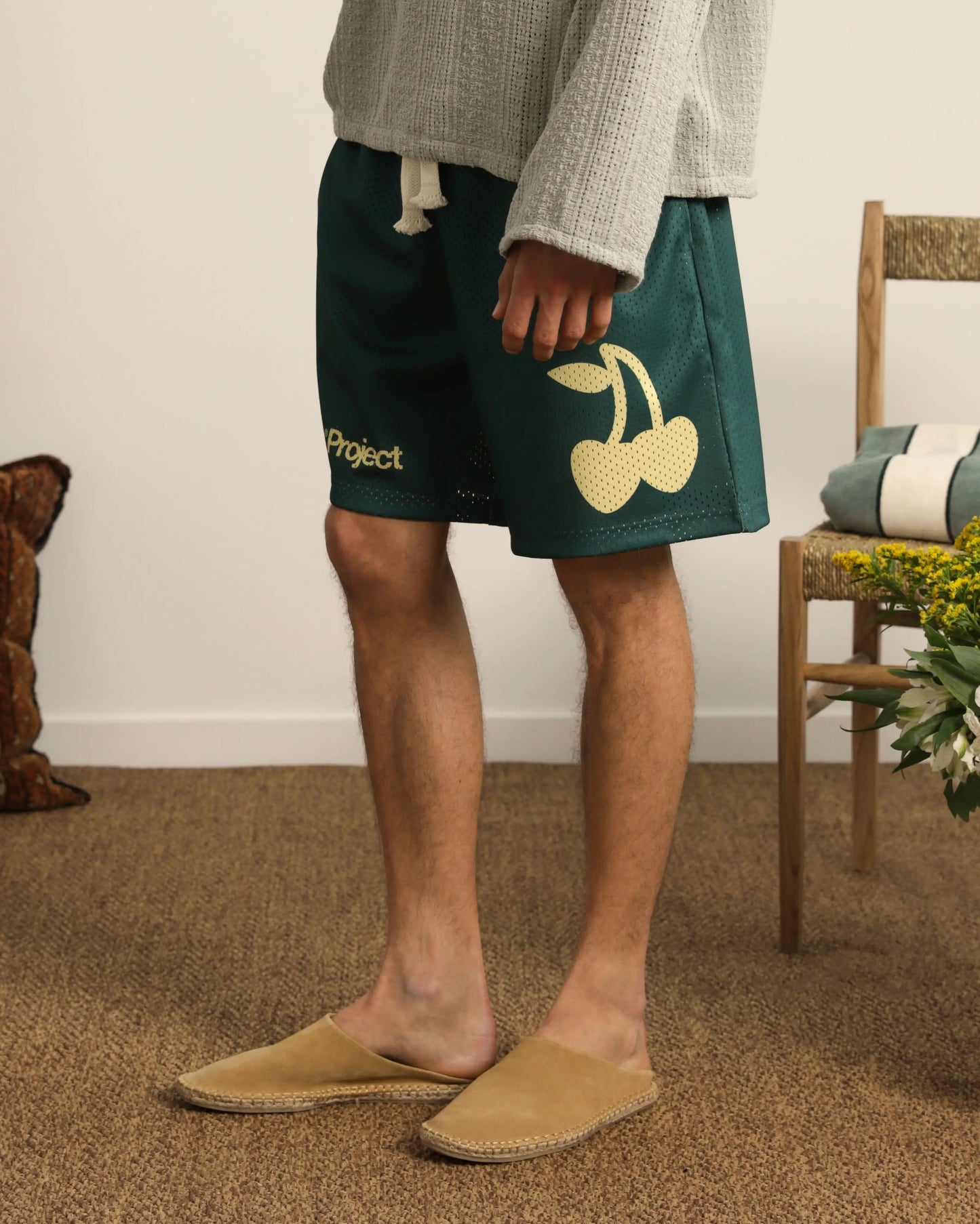 Solid Mesh Short Green