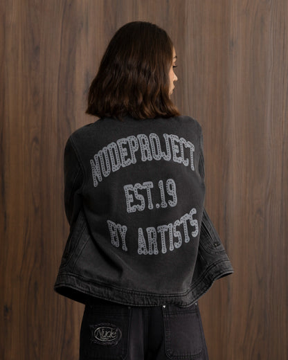 Trucker Denim Jacket Black