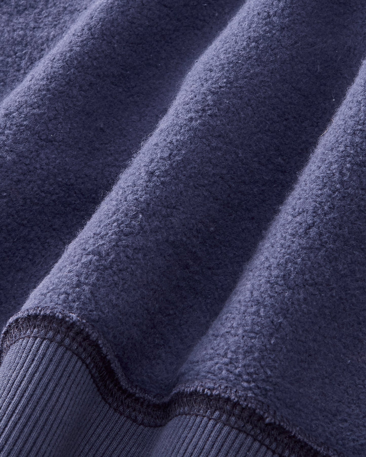 Puffy Zip-Up Boxy Hoodie Navy