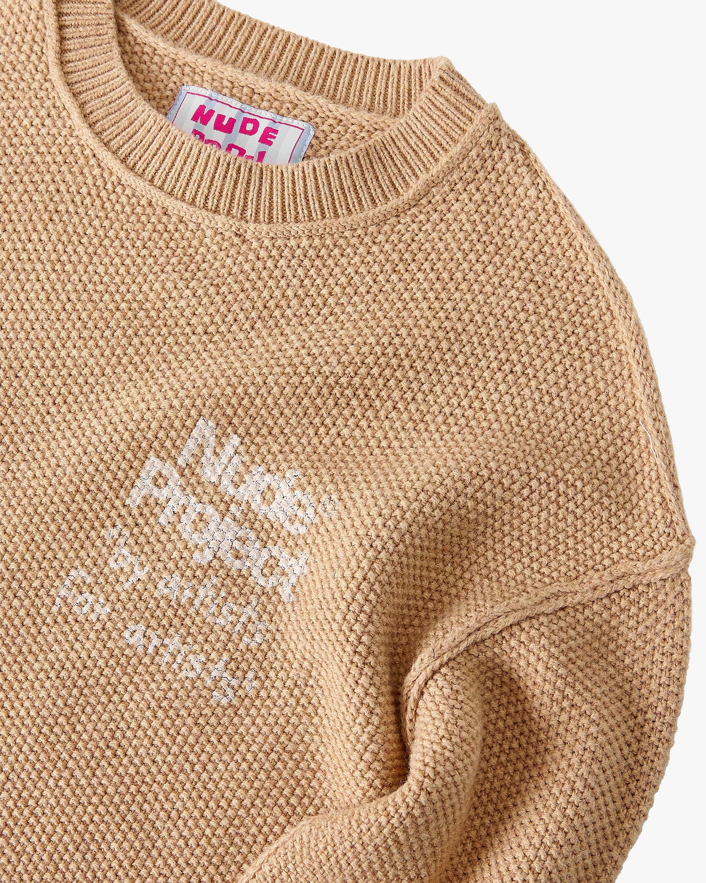 Reversed Seams Knit Brown