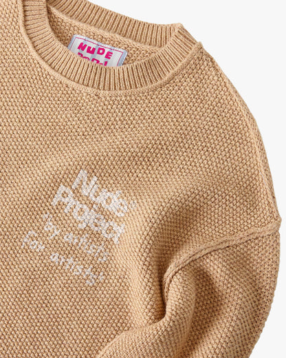 Reversed Seams Knit Brown