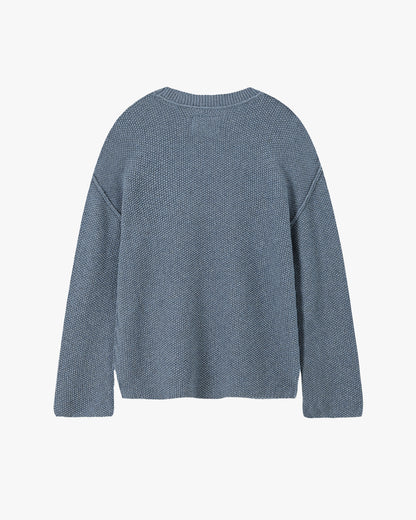 Reversed Seams Knit Blue