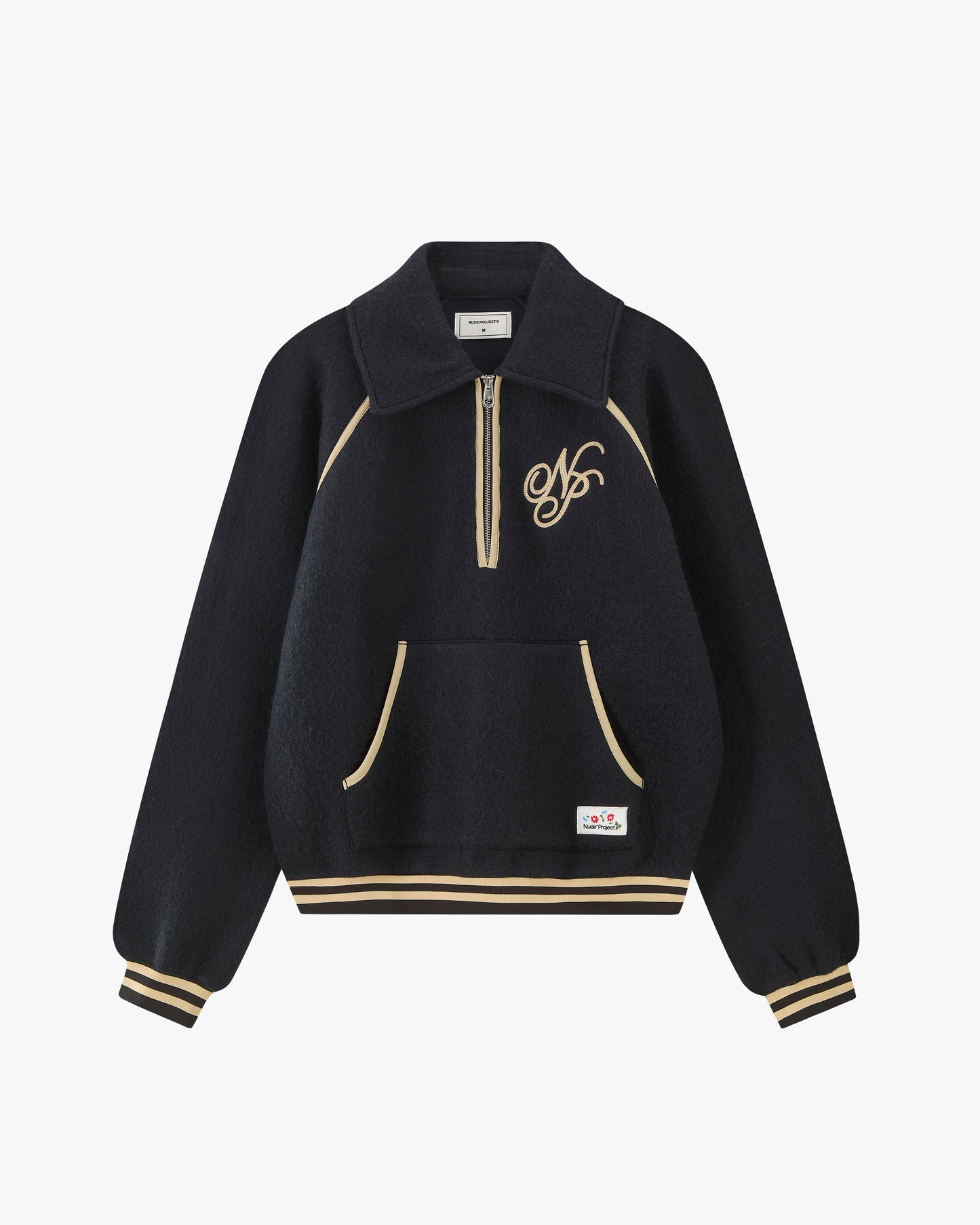 Teddy Quarter-Zip Polar Black