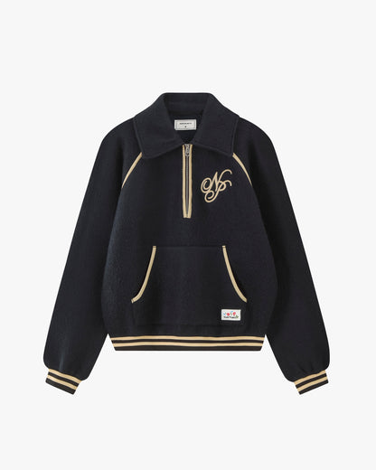 Teddy Quarter-Zip Polar Black