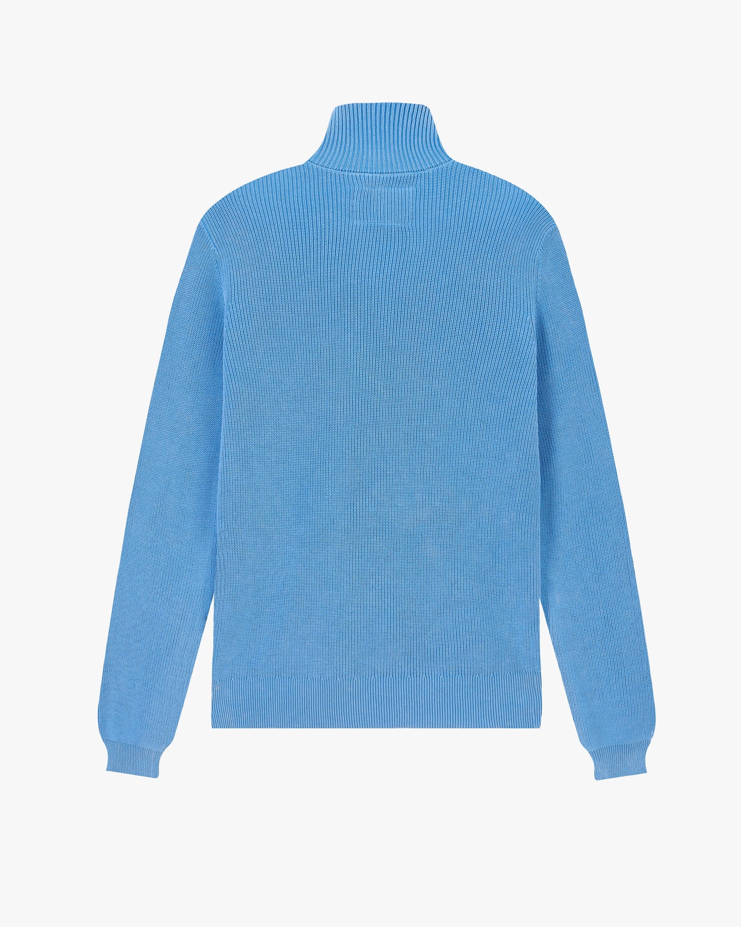 Shady Zip-Up Knit Cardigan Blue