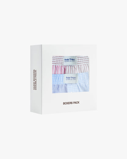 Sleek Stripes Boxers Pwk/Dww 2Xpack