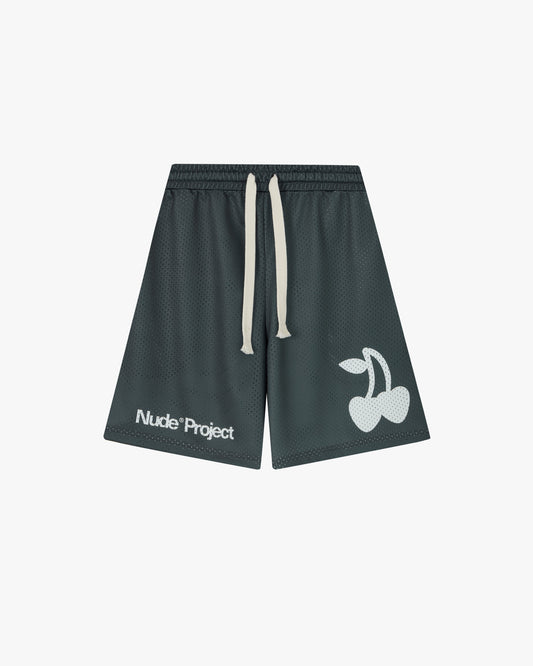 Solid Mesh Short Black