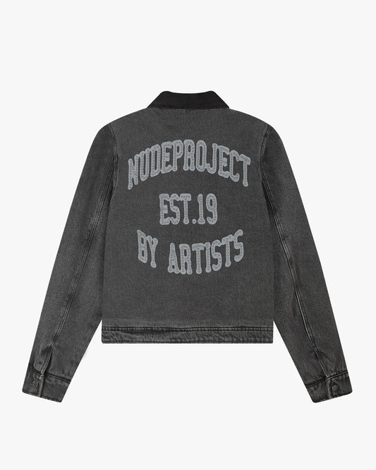 Trucker Denim Jacket Black