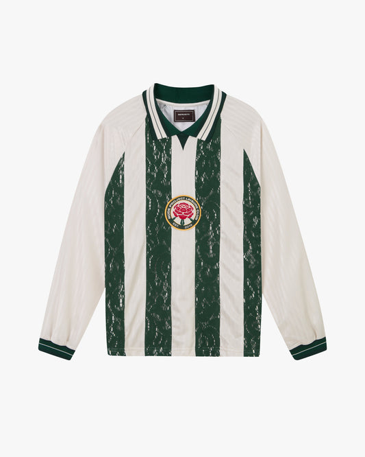 Lace Football Long-Sleeve Tee Green